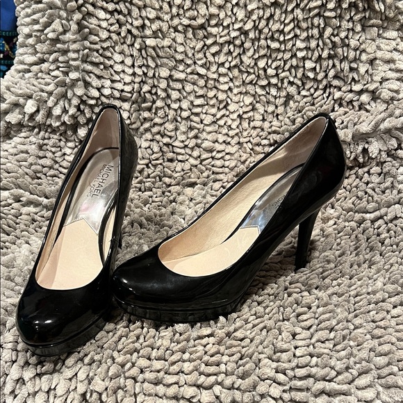 Michael Kors Shoes - Michael Kors patent Black Heels